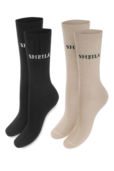 Sheila - Unisex Women's Socks Set 2 pack with logo