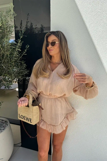 Sheila Select - Damski Komplet beżowy 'Tinky'