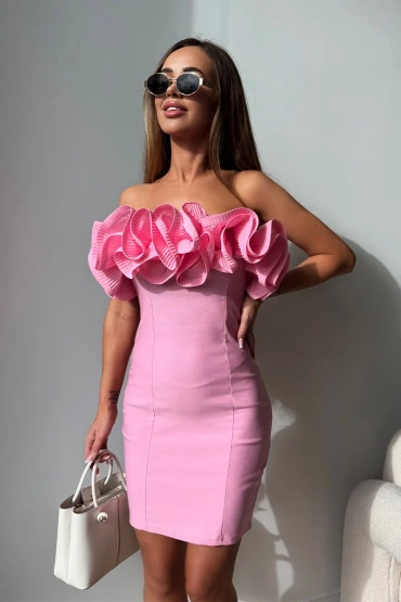 Sheila Select - Women's Pink Mini Dress 'Gabriella Pink'