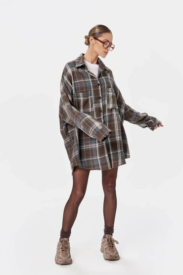 Sheila - Women's Checked Cotton Shirt 'Rojen'
