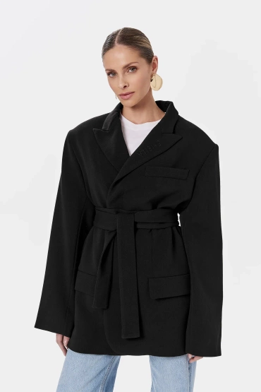 Sheila - Women's Blazer with a wide cut in black 'Rodrigo'