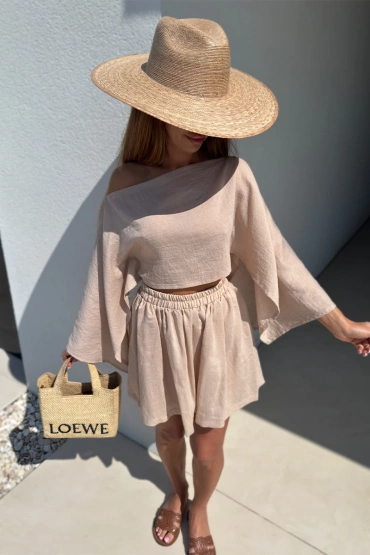 Sheila- Women's beige set 'Wolos Beige'