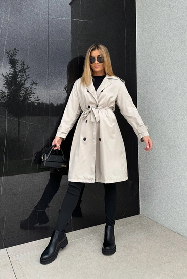 Sheila Select- Women's Beige Coat 'Bonnie'