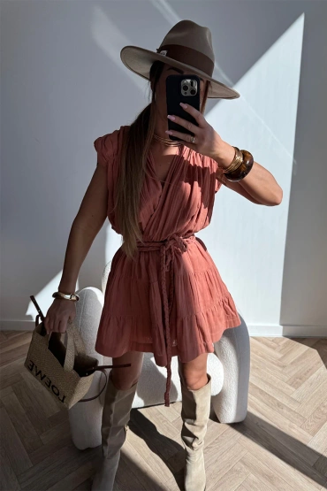 Sheila Select - Damska Sukienka pomarańczowa mini 'Colman'