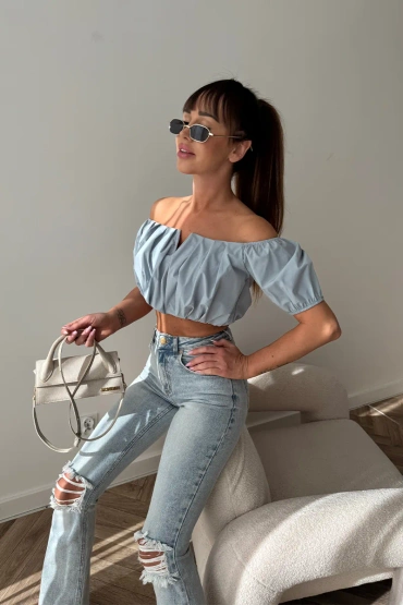 Sheila Select - Damska Bluzka Niebieska 'Neva Blue'