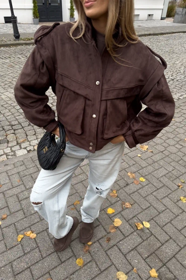 Sheila Select - Women's Khaki Jacket 'Gracja Cameli'