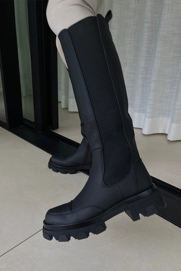 Sheila Select - 'Olivier' high black rubber boots