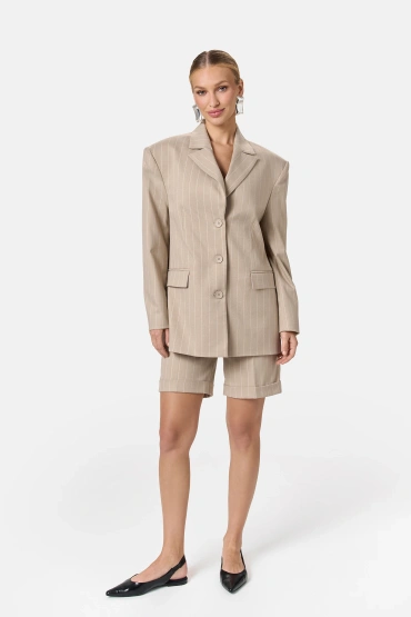 Sheila - Women's Beige fabric suit shorts 'Otis'