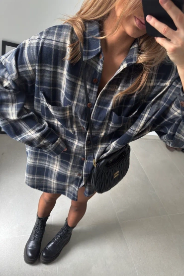 Sheila - Women's Checked Cotton Shirt 'Rasti'
