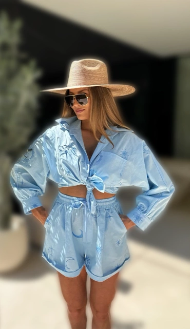 Sheila Select - Women's Blue Set cotton 'Lasti'