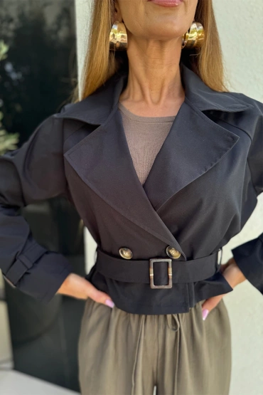 Sheila Select - Damska Kurkta czarna parka 'Demi'