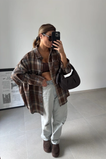 Sheila - Women's Checked Cotton Shirt 'Rojen'